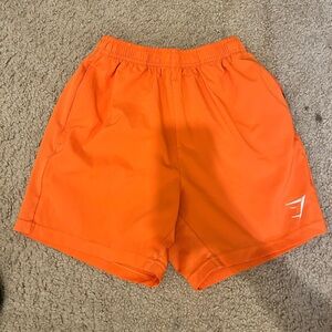 Orange gymshark shorts